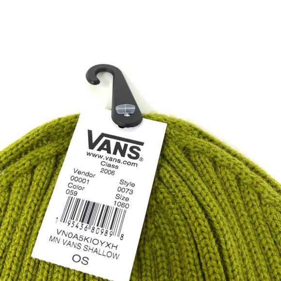 Vans MN VAMS Shallow Cap Beanie Logo Green Men's VN0A34GVV1C - Picture 4 of 6
